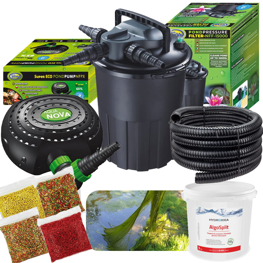 ZESTAW STARTOWY E do oczka wodnego do 15 000l + gratisy
